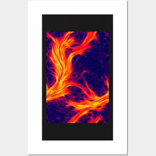 Hottest pattern design ever! Fire and lava #2 Posters and Art